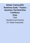 Athletic Training BOC 2026 Exam Readiness Guide &vert; Practice Questions That Build Confidence