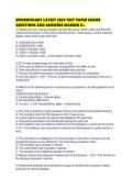 EPIDEMIOLOGY LATEST 2026 TEST PAPER EXAMS QUESTIONS AND ANSWERS MARKED