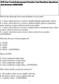 NYS Tow Truck Endorsement Practice Test Marathon Questions And Answers 2025&sol;2026