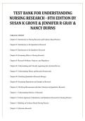 Understanding Nursing Research 8th Edition Test Bank 2026&sol;2027 &ndash; Building an Evidence-Based Practice
