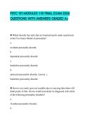 PSYC 101 MODULES 1-10 FINAL EXAM 2026 QUESTIONS WITH ANSWERS GRADED A&plus;