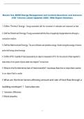 Master Set&comma; BOMI Energy Management and Controls Questions and Answers  &lpar;100 &percnt;Score&rpar; Latest Updated 2026 &vert; With Expert Solutions 