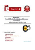 Branch 2 Practice Test Questions With Correct Answers 2026 &vert; 100&percnt; Guaranteed Pass &vert;&vert; Complete A&plus; Guide