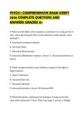 PSYCH 1 COMPREHENSIVE EXAM SCRIPT 2026 COMPLETE QUESTIONS AND ANSWERS GRADED A&plus;