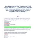 ANCC PMHNP PSYCH-MENTAL HEALTH NP EXAM  LATEST 2026 &lpar;TEST 1&comma; 2&comma; & 3&rpar; QUESTIONS & ANSWERS  WITH RATIONALES &lpar;TEST 1-3 LATEST VERSIONS  EACHWITH 100 QUESTIONS EACH&rpar; &vert; NEWEST  VERSIONS ALREADY GRADED A&plus;