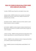 POLS 1101 EXAM &num;2 &lpar;UGA-Dr&period;Glas&rpar; STUDY GUIDE WITH COMPLETE SOLUTIONS 