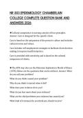 NR 503 EPIDEMIOLOGY CHAMBERLAIN COLLEGE COMPLETE QUESTION BANK AND ANSWERS 2026