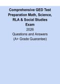 Comprehensive GED Test Prep &vert; Math&comma; Science&comma; RLA & Social Studies