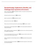 Nanoscience and Nanotechnology&colon; Origins&comma; Techniques&comma; and Applications Exam questions and answers