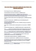 FINC 3610 FINAL EXAM WITH COMPLETE SOLUTIONS 100&percnt; VERIFIED 2026-2027&excl;&excl;
