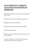NR 503 EPIDEMIOLOGY CHAMBERLAIN COLLEGE FINAL EXAM QUESTIONS AND ANSWERS 2026