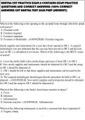 NBSTSA CST PRACTICE EXAM A CONTAINS EXAM PRACTICE QUESTIONS AND CORRECT ANSWERS &lpar;100&percnt; CORRECT ANSWERS CST NBSTSA TEST 2025 PREP &lpar;NEWEST&excl;&rpar;