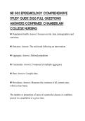 NR 503 EPIDEMIOLOGY COMPREHENSIVE STUDY GUIDE 2026 FULL QUESTIONS ANSWERS CONFIRMED CHAMBERLAIN COLLEGE NURSING