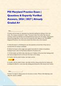 PSI Maryland Practice Exam &vert; Questions & Expertly Verified Answers&comma; 2026 &vert; 2027 &vert; Already Graded A&plus;  