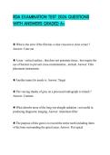 RDA EXAMINATION TEST 2026 QUESTIONS WITH ANSWERS GRADED A&plus;