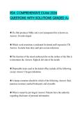 RDA COMPREHENSIVE EXAM 2026 QUESTIONS WITH SOLUTIONS GRADED A&plus;