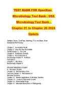 TEST BANK FOR MICROBIOLOGY OSX CHAPTER 01- TO CHAPTER 26  EXAM 2026 UPDATED OpenStaxMicrobiologyTestBank 