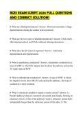 RCES EXAM SCRIPT 2026 FULL QUESTIONS AND CORRECT SOLUTIONS