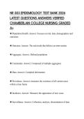 NR 503 EPIDEMIOLOGY TEST BANK 2026 LATEST QUESTIONS ANSWERS VERIFIED CHAMBERLAIN COLLEGE NURSING GRADED A&plus;