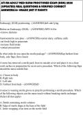 ATI RN ADULT MED SURG PROCTORED EXAM &lpar;NGN&rpar; 2026 &lpar;UPDATED&rpar; REAL QUESTIONS & VERIFIED CORRECT ANSWERS&sol;A&plus; GRADE &vert;GET IT RIGHT&excl;&excl;