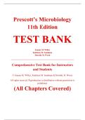 Complete Test Bank - Prescott&rsquo;s Microbiology&comma; 11th Edition &ndash; Joanne M&period; Willey&comma; Kathleen M&period; Sandman&comma; Dorothy H&period; Wood &ndash; ISBN 9781260211887 &lpar;All Chapters Covered 1&ndash;43&rpar;