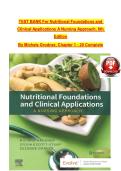 Test Bank Nutritional Foundations and Clinical Applications A Nursing Approach 8th Edition by Michele Grodner&comma; Sylvia EscottStump&comma; Suzanne Dorner&vert;1-20 Chapter