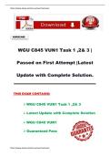 WGU C845 VUN1 Task 1&comma; Task 2 & Task 3 &ndash; Passed on First Attempt &vert; Latest Updated Version