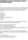 2026 PEDS ATI Proctored Exam&comma; ATI Nursing Care of Children Proctored Exam Test 2026