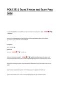 POLS 2311 Exam 2 Notes & Exam Prep &ndash; Complete Study Guide 2026