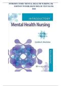 INTRODUCTORY MENTAL HEALTH NURSING 5th EDITION WOMBLEKINCHELOE TEST BANK 2026