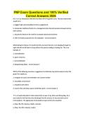PNP Exam Questions and 100&percnt; Verified Correct Answers 2026