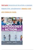 TEST BANK for Sociology in Action A Canadian Perspective 4th Edition by Bereska Tami and Symbaluk Diane&period;