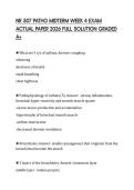 NR 507 PATHO MIDTERM WEEK 4 EXAM ACTUAL PAPER 2026 FULL SOLUTION GRADED A&plus;