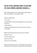 NR 507 PATHO MIDTERM WEEK 4 EXAM PREP SET 2026 VERIFIED ANSWERS GRADED A&plus;