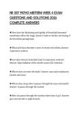 NR 507 PATHO MIDTERM WEEK 4 EXAM QUESTIONS AND SOLUTIONS 2026 COMPLETE ANSWERS