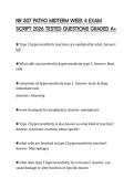 NR 507 PATHO MIDTERM WEEK 4 EXAM SCRIPT 2026 TESTED QUESTIONS GRADED A&plus;
