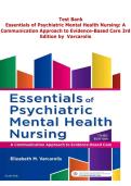 Essentials of Psychiatric Mental Health Nursing 3rd Edition Test Bank 2026&sol;2027 &ndash; Varcarolis