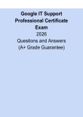 Google IT Support Professional Certificate &vert; Complete Exam Prep & Study Guide