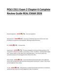POLS 2311 Exam 2 &ndash; Notes & Exam Prep &lpar;2026&rpar;
