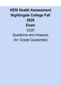 HESI Health Assessment 2026 &vert; Nightingale College Exam Prep & Review