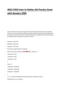 WGU D335 Intro to Python OA Practice Exam 2026