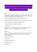SNCOA LDR 303S Improving Organizations ACTUAL EXAM 2026&sol;2027&colon; 100&percnt; Verified Questions & Correct Answers