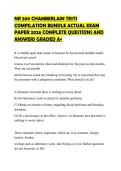NR 509 CHAMBERLAIN TESTS COMPILATION BUNDLE ACTUAL EXAM PAPER 2026 COMPLETE QUESTIONS AND ANSWERS GRADED A&plus;