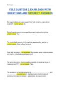 FELE SUBTEST 2 EXAM 2026 WITH  QUESTIONS AND CORRECT ANSWERS 