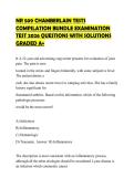 NR 509 CHAMBERLAIN TESTS COMPILATION BUNDLE EXAMINATION TEST 2026 QUESTIONS WITH SOLUTIONS GRADED A&plus;