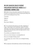 NR 509 SHADOW HEALTH PATIENT EVALUATION PORTFOLIO WEEKS 5 6 7 ANSWERED VERIFIED 2026