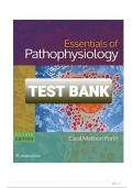 FULL TEST BANK &vert;&vert; Essentials of Pathophysiology 4th Edition by Porth Test Bank