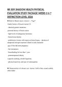NR 509 SHADOW HEALTH PHYSICAL EVALUATION STUDY PACKAGE WEEKS 5 6 7 DISTINCTION LEVEL 2026