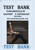 TEST BANK FUNDAMENTALS OF ANATOMY & PHYSIOLOGY 11th Edition By FredericH Martini&comma;JudiL&period; Nath &vert; All Chapters &vert; latest verified test bank