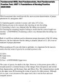 Fundamental HESI&comma; Hesi Fundamentals&comma; Hesi Fundamentals Practice Test&comma; UNIT 1&colon; Foundations of Nursing Practice 2025&sol;2026